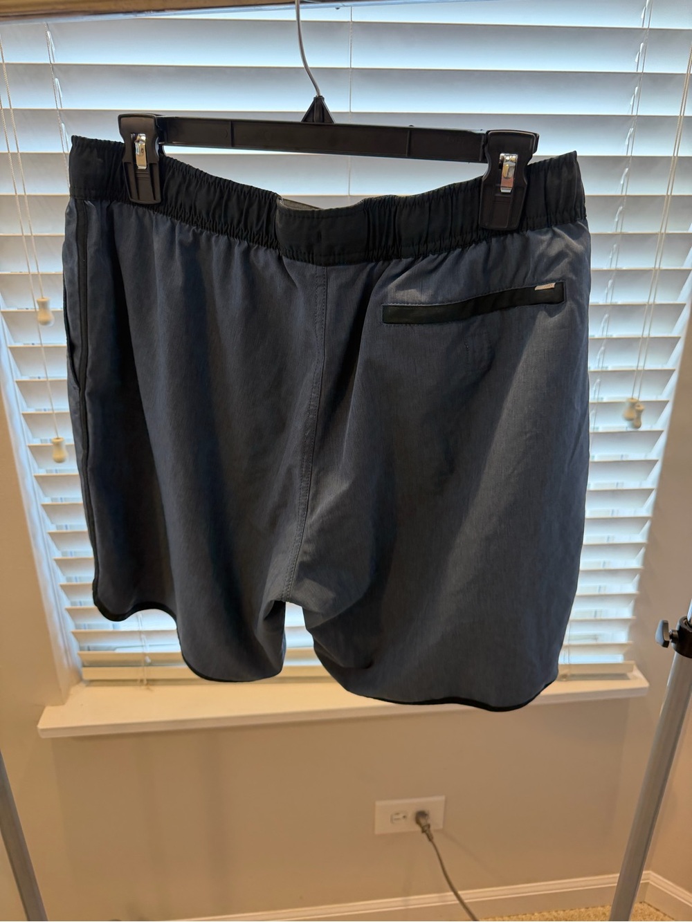 Vuori Navy Athletic Shorts with Black Waistband - Picture 2 of 4